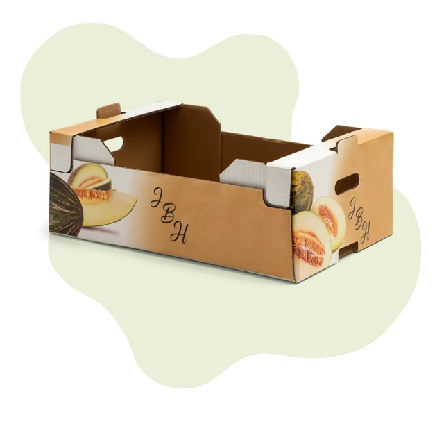 caja de cartn para frutas y hortalizas